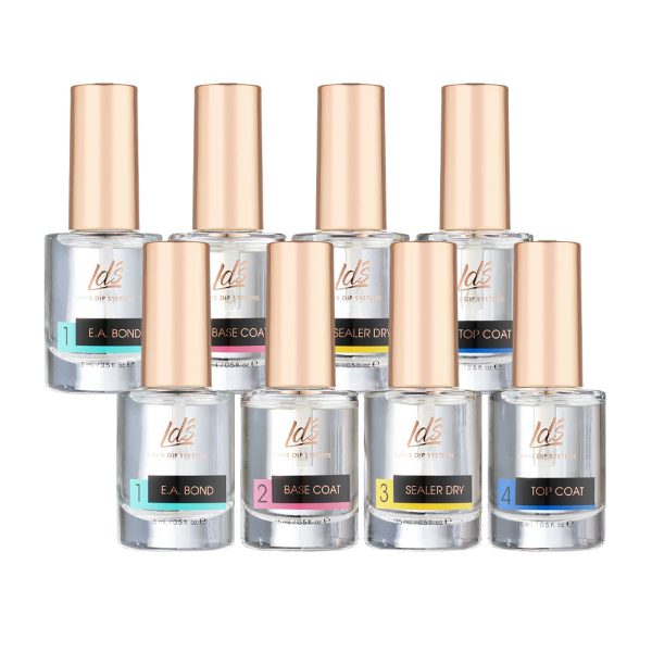 LDS Dipping Powder Essentials Kit 3 - 2 EA Bond, 2 Base Coat, 2 Sealer Dry, 2 Top Coat - 0.5 oz Sale