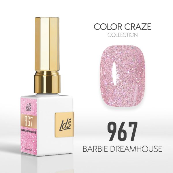 LDS Color Craze Gel Nail Polish - 967 Barbie Dreamhouse - 0.5oz For Discount