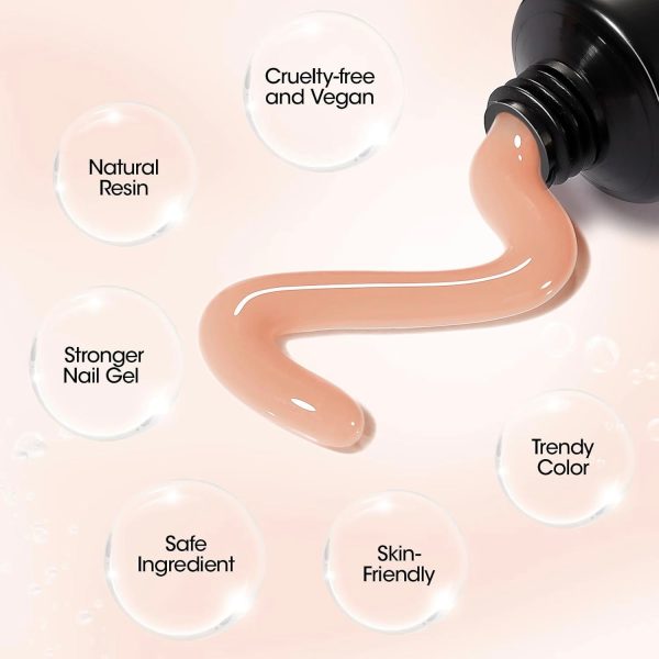 LAVIS 01 French White - New Poly Extension Gel UV LED 30ml Online - Image 4
