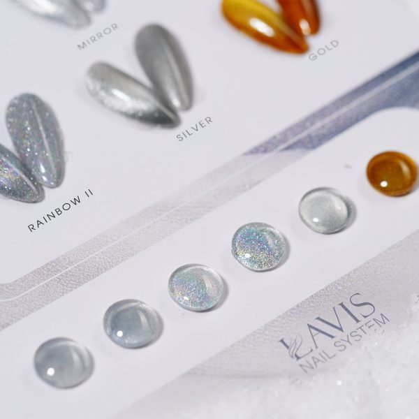 LAVIS Set 6 Colors Crystal Cat Eye Gel - Universal Cat Eye Collection For Sale - Image 2