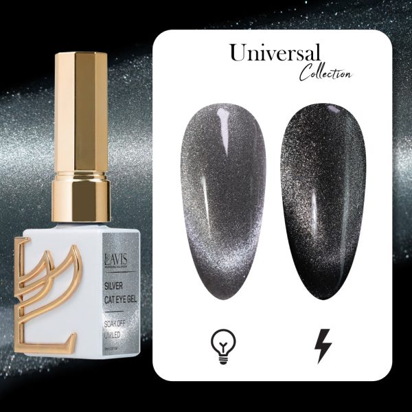 LAVIS Silver Cat Eye Gel - Universal Cat Eye Collection on Sale