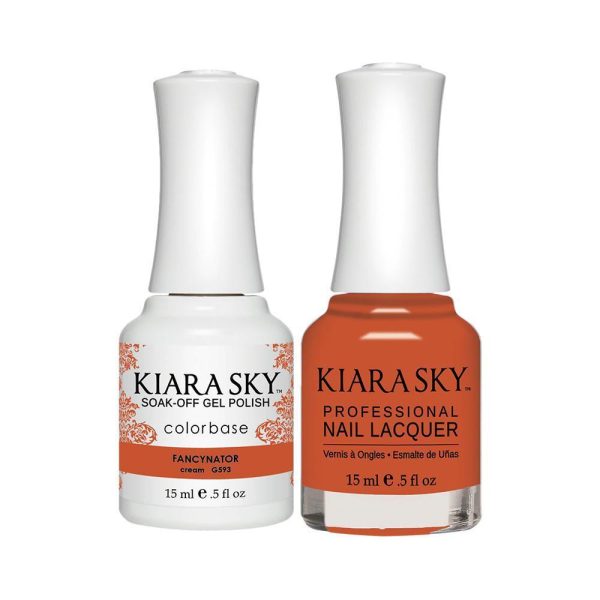 Kiara Sky Gel Nail Polish Duo - 593 Fancynator For Cheap