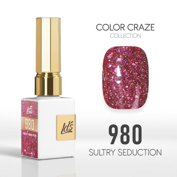 LDS Color Craze Gel Nail Polish - 980 Sultry Seduction - 0.5oz on Sale