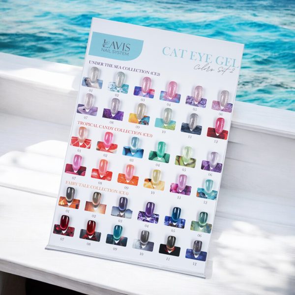 LAVIS Cat Eyes Set 2 - (CE2, CE3, CE4) - Gel Polish 0.5 oz For Sale